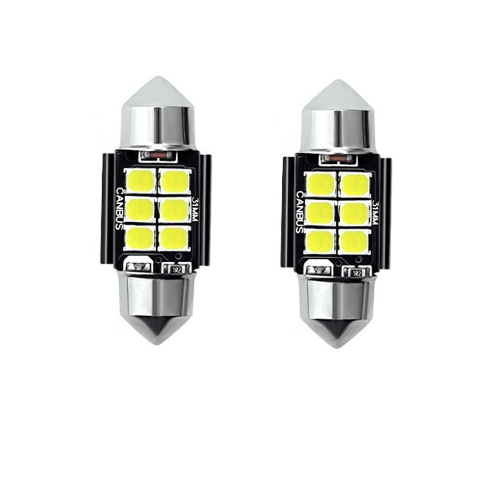Dome - 31MM LED - CANBUS - 6SMD - Warm wit - 12V - Per stuk Dome - 31MM LED - CANBUS - 6SMD - Warm wit - 12V - Per stuk